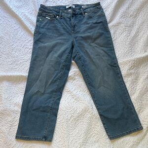 Nine West Women's Blue Cropped/Calf Jeans